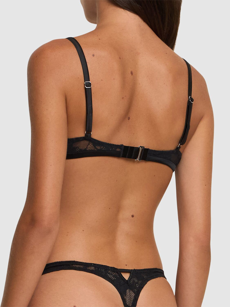 Le Stretch lace high rise thong - 3