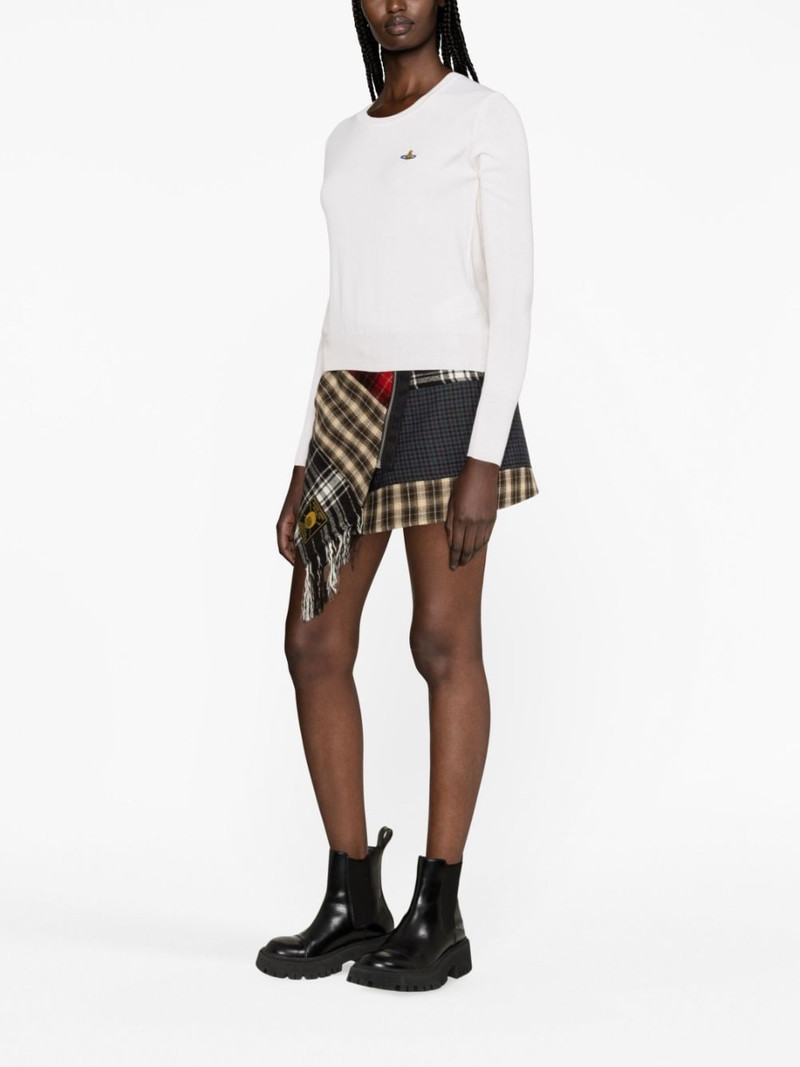 Orb-embroidered cotton-cashmere jumper 3