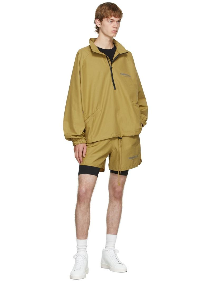 ESSENTIALS Black Athletic Biker Shorts outlook