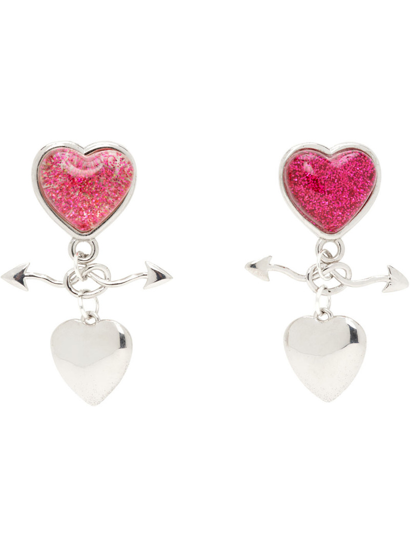 Entwined Heart Drop Earrings 1