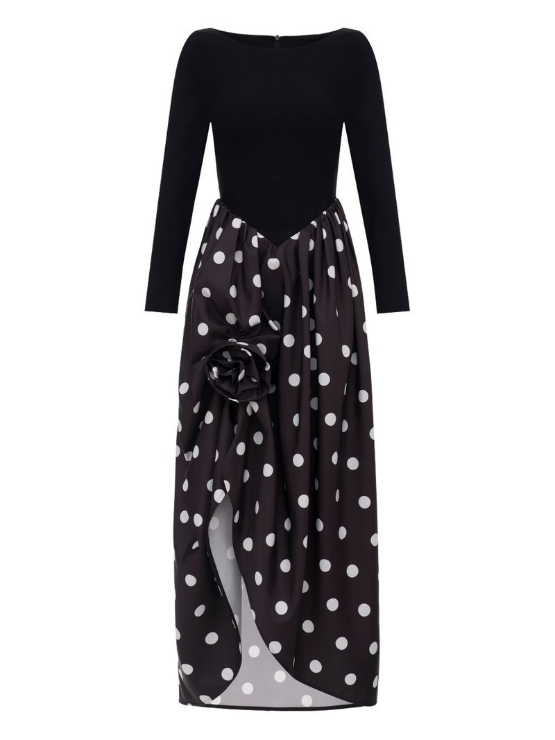Aurora polka-dot maxi dress 1