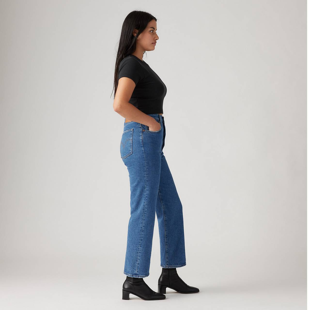 RIBCAGE STRAIGHT ANKLE WOMEN'S JEANS - 6