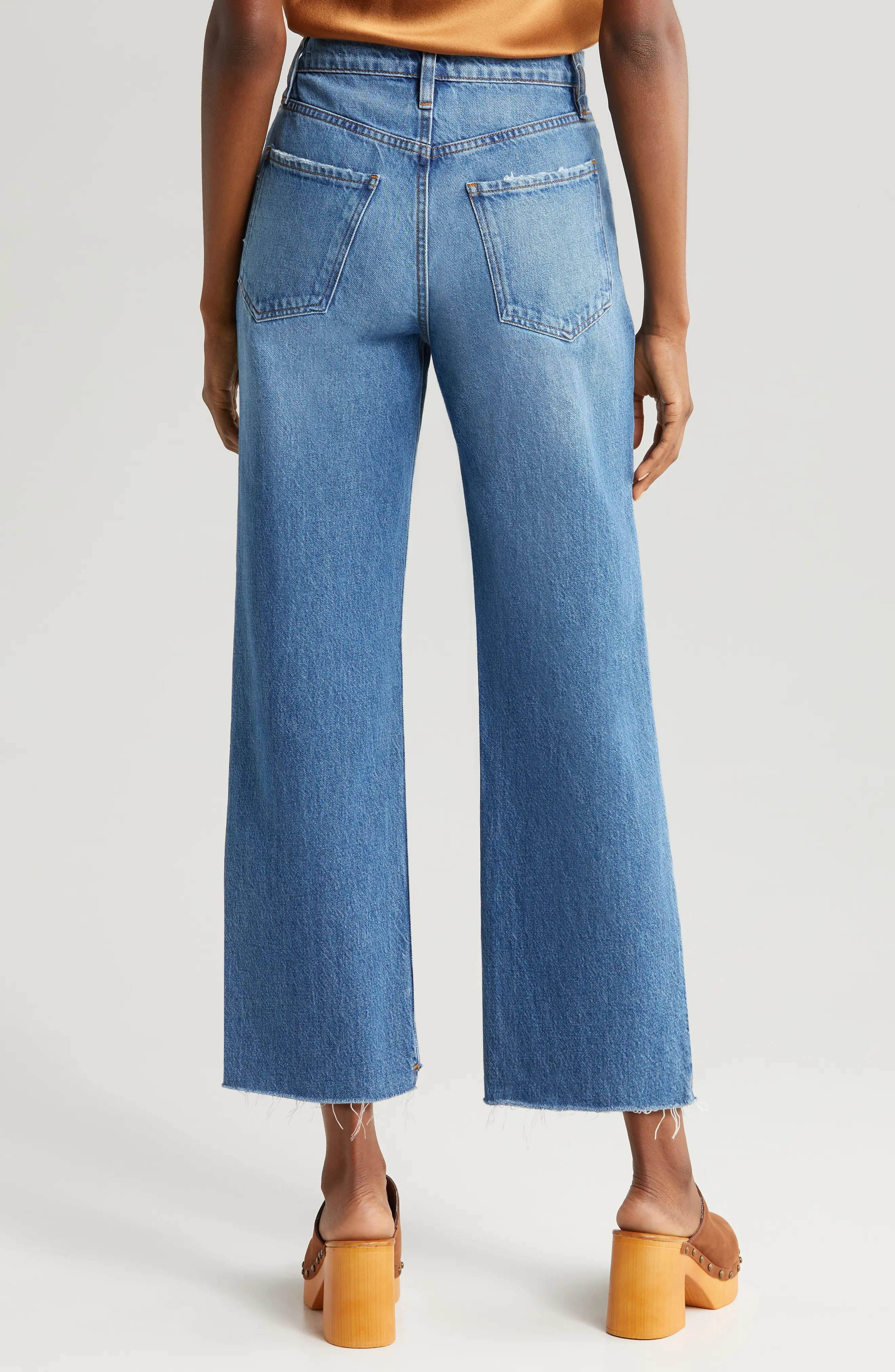 Le Jane High Waist Crop Straight Leg Jeans - 2