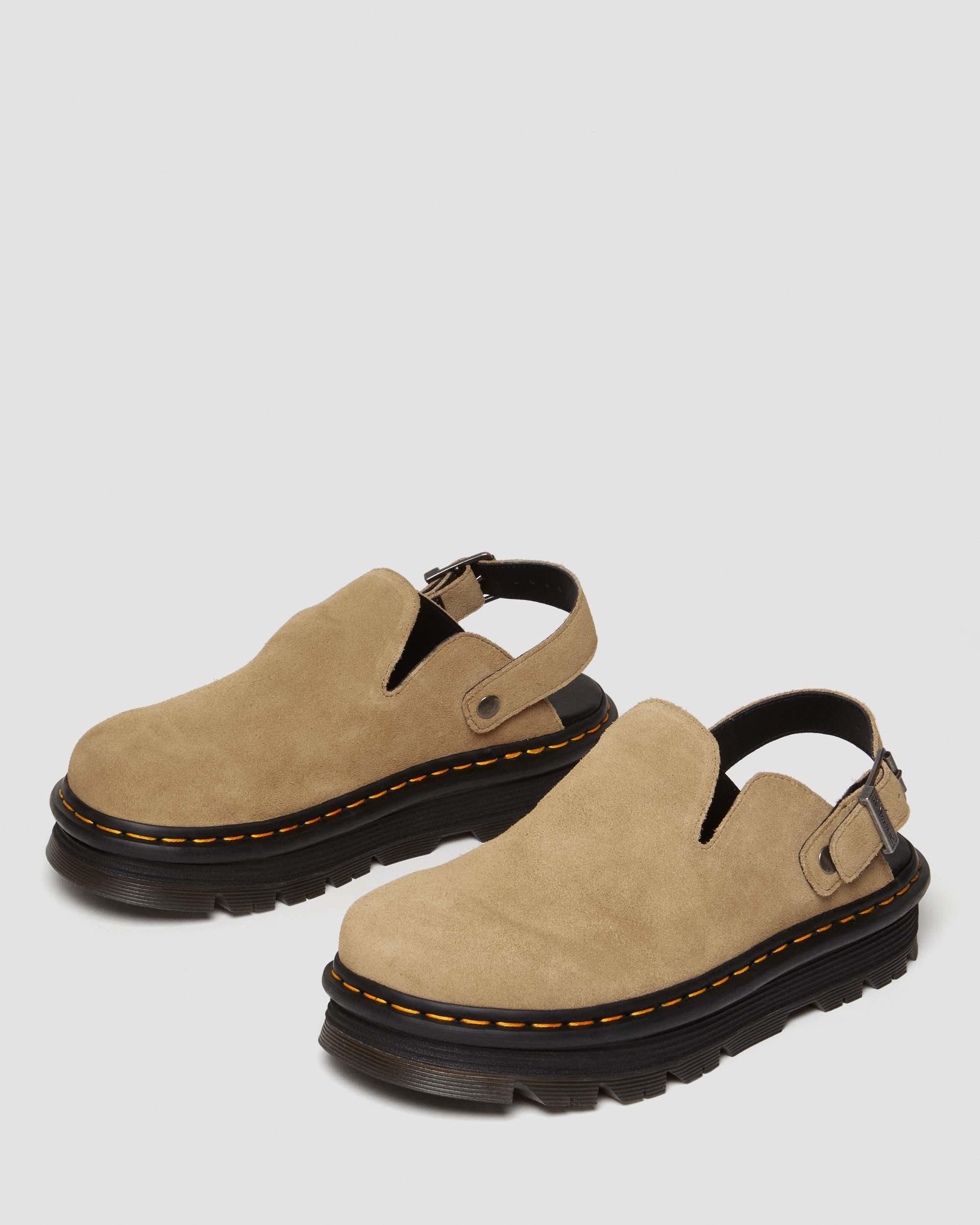 Zebzag Suede Slingback Platform Mules - 7