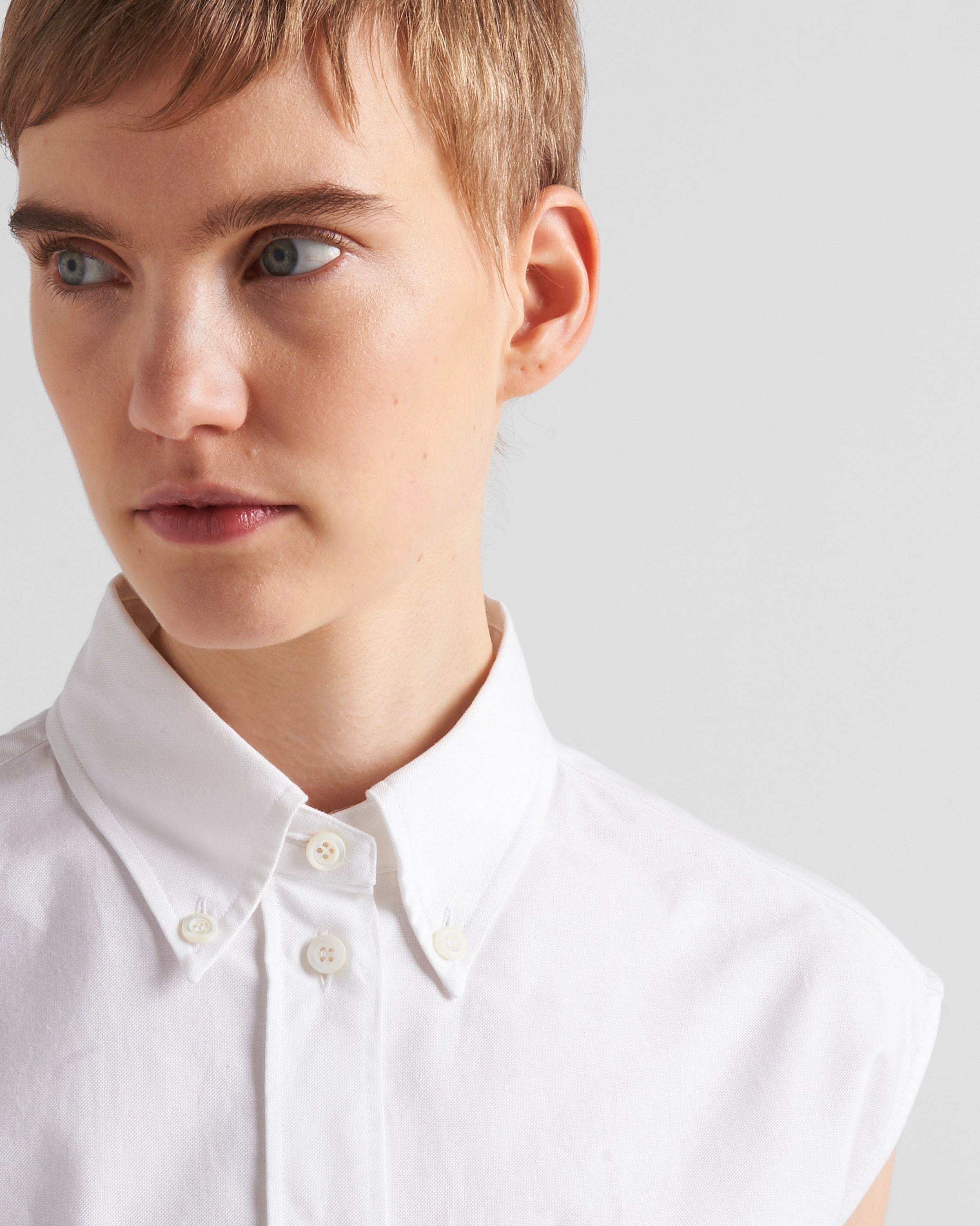 Embroidered Oxford cotton shirt - 4