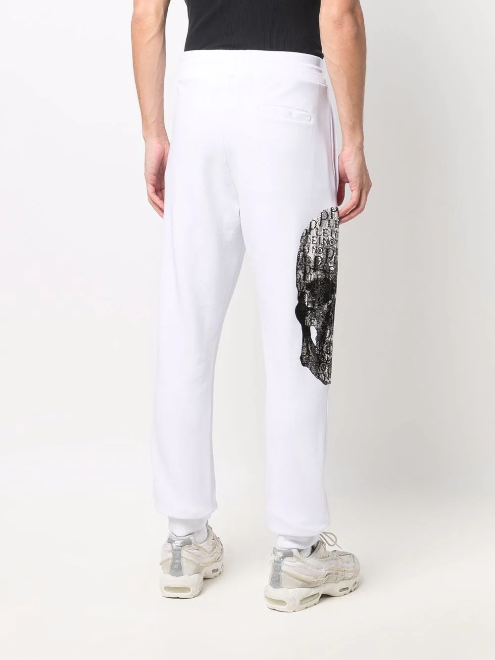 skull drawstring trousers - 4