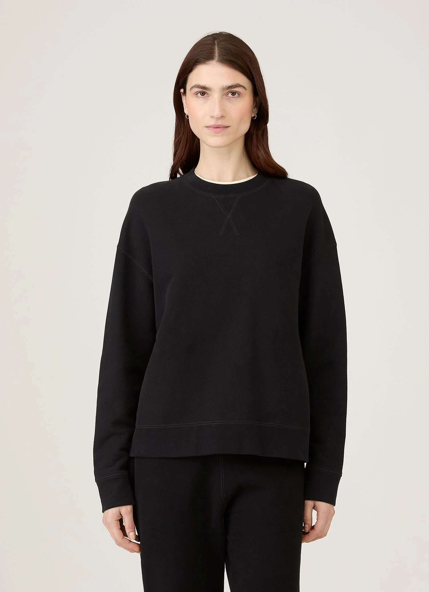 Relaxed Loopback Sweatshirt - 1