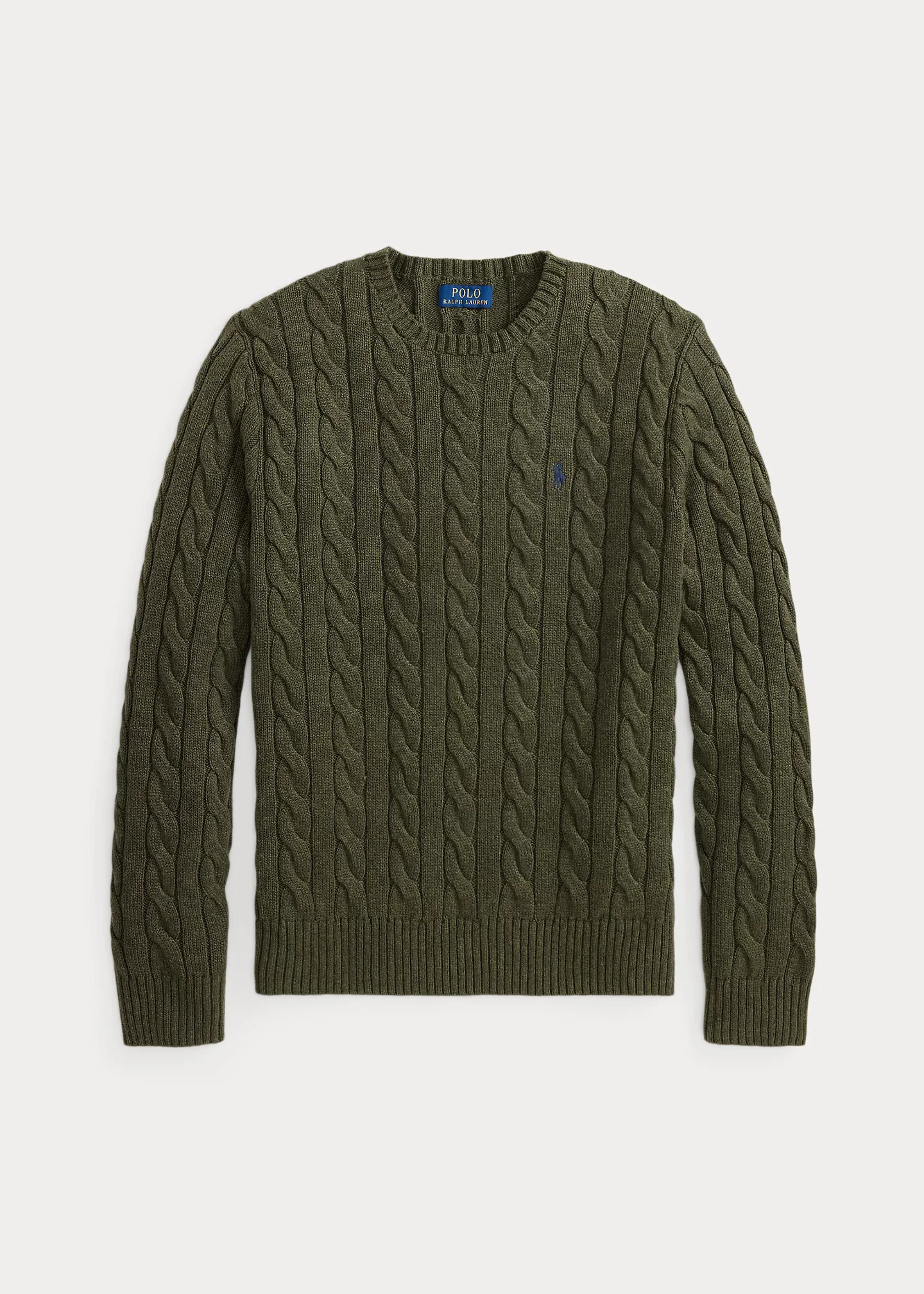 Cable-Knit Cotton Sweater - 1