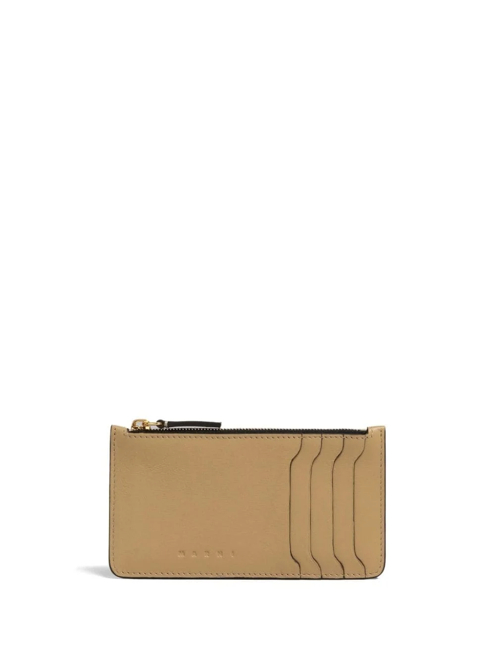 zipped leather card case - 1