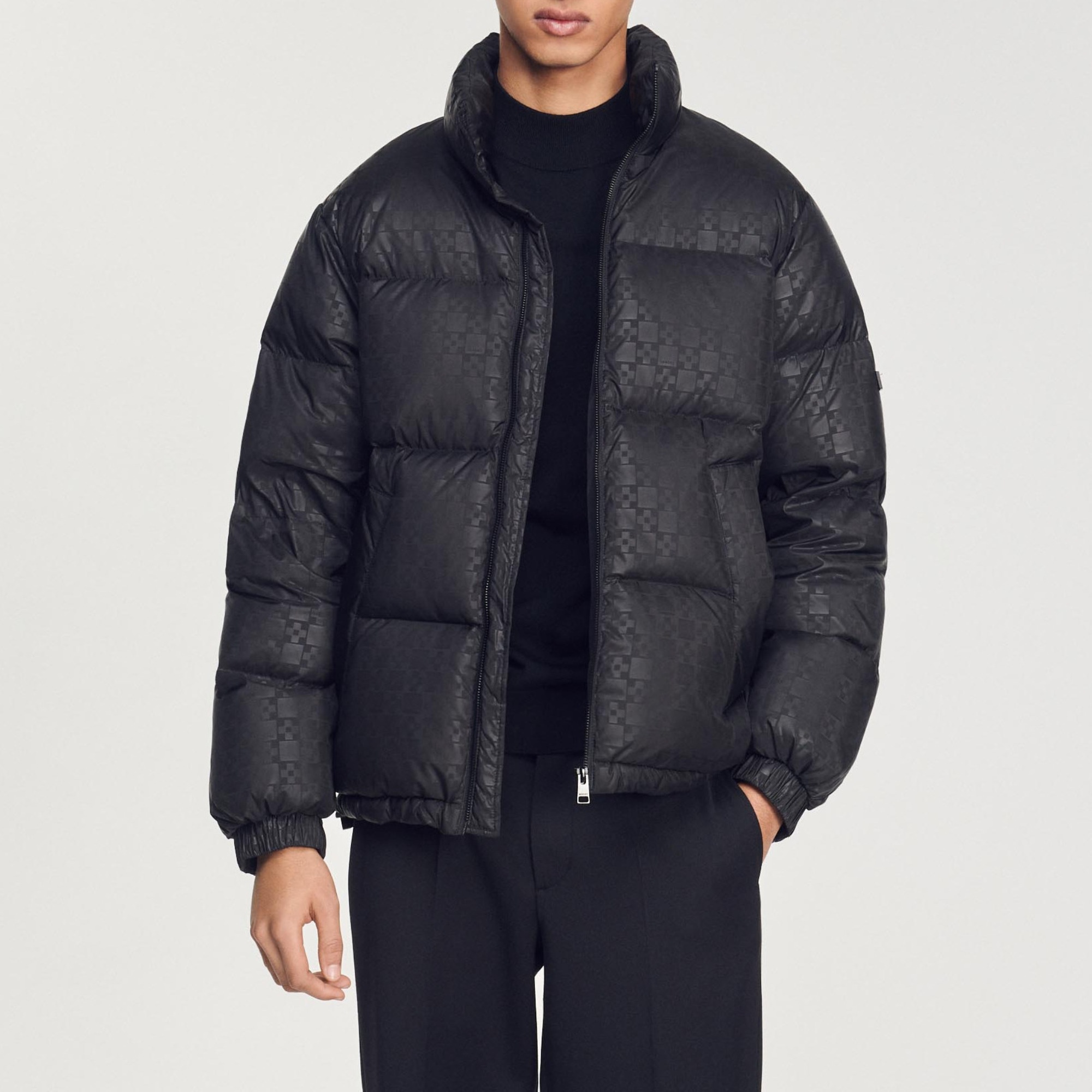 Oversized padded Sandro logo jacket - 2