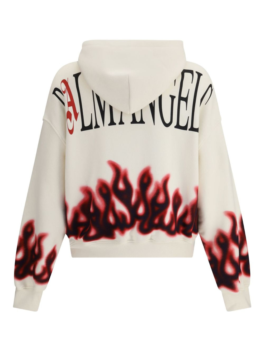 flame-print hoodie - 2