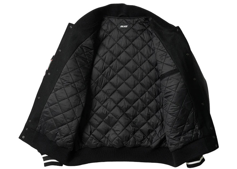 PALACE Palace Fallen Angels Varsity Jacket Black outlook