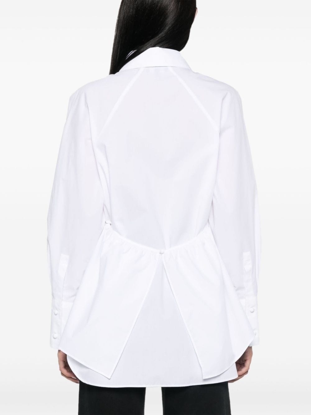 draped-detail shirt - 4