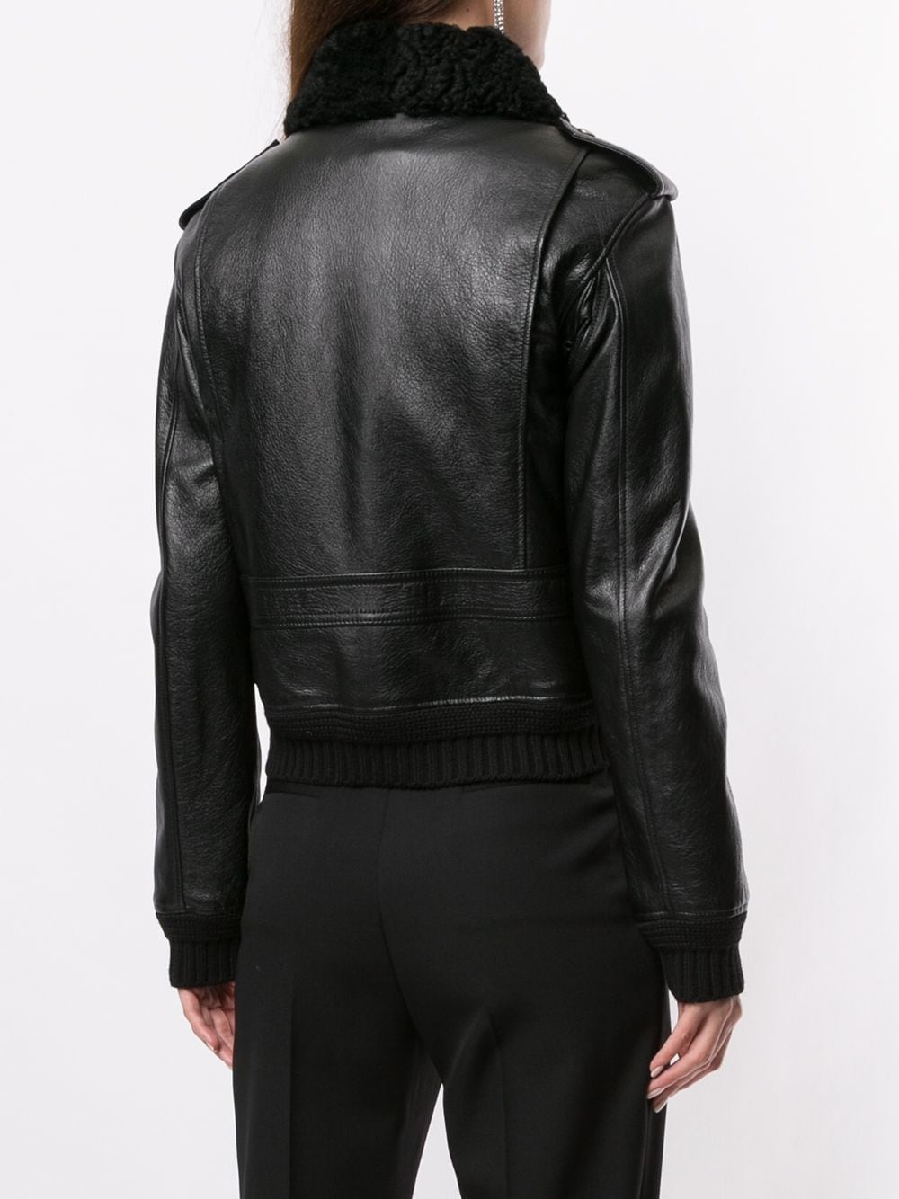 leather bomber jacket - 4