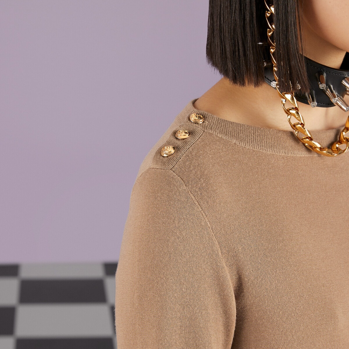 Cashmere rib stitch top - 3