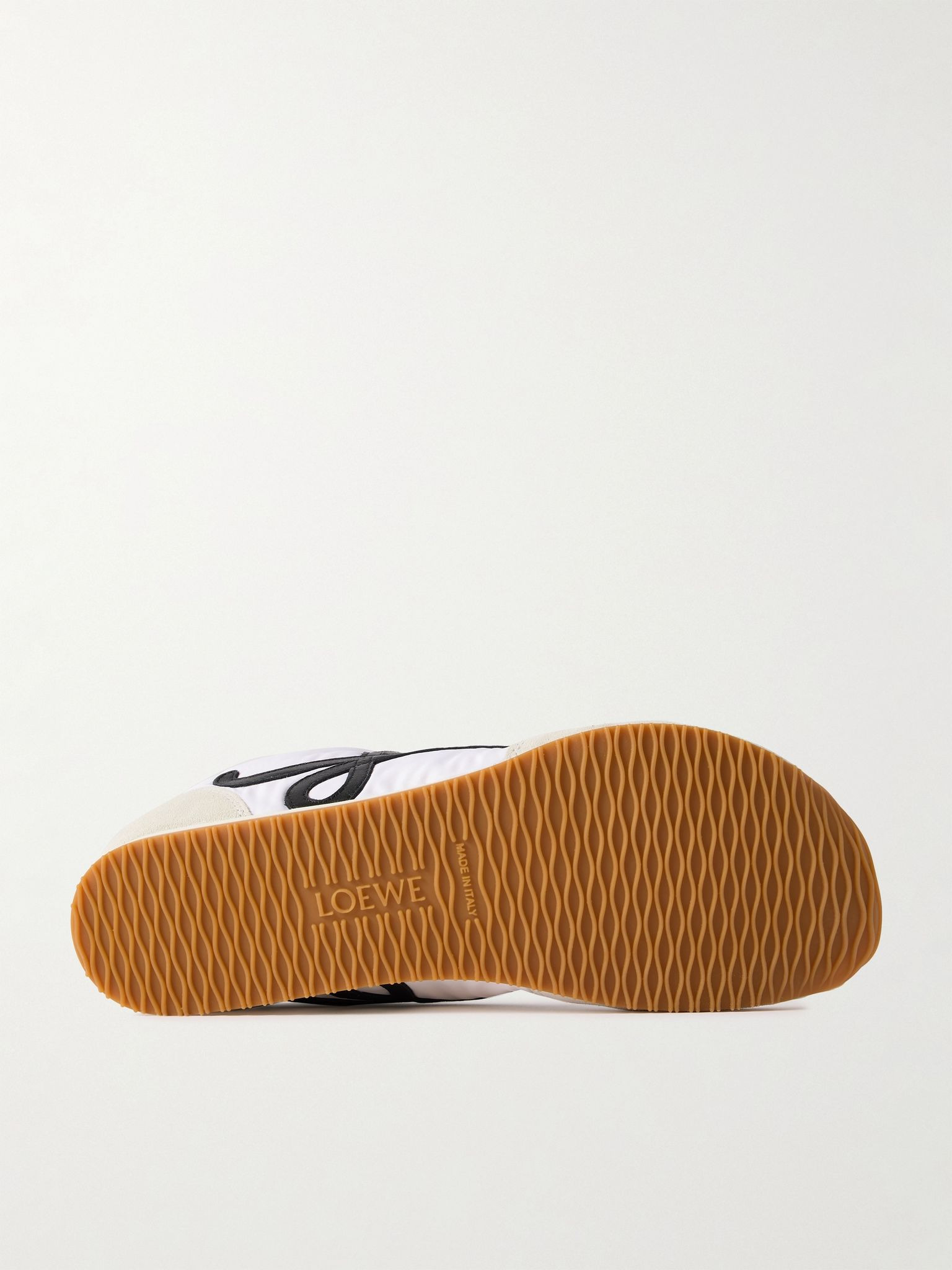 Ballet Runner 2.0 Logo-Appliquéd Shell, Suede and Leather Sneakers White - 3