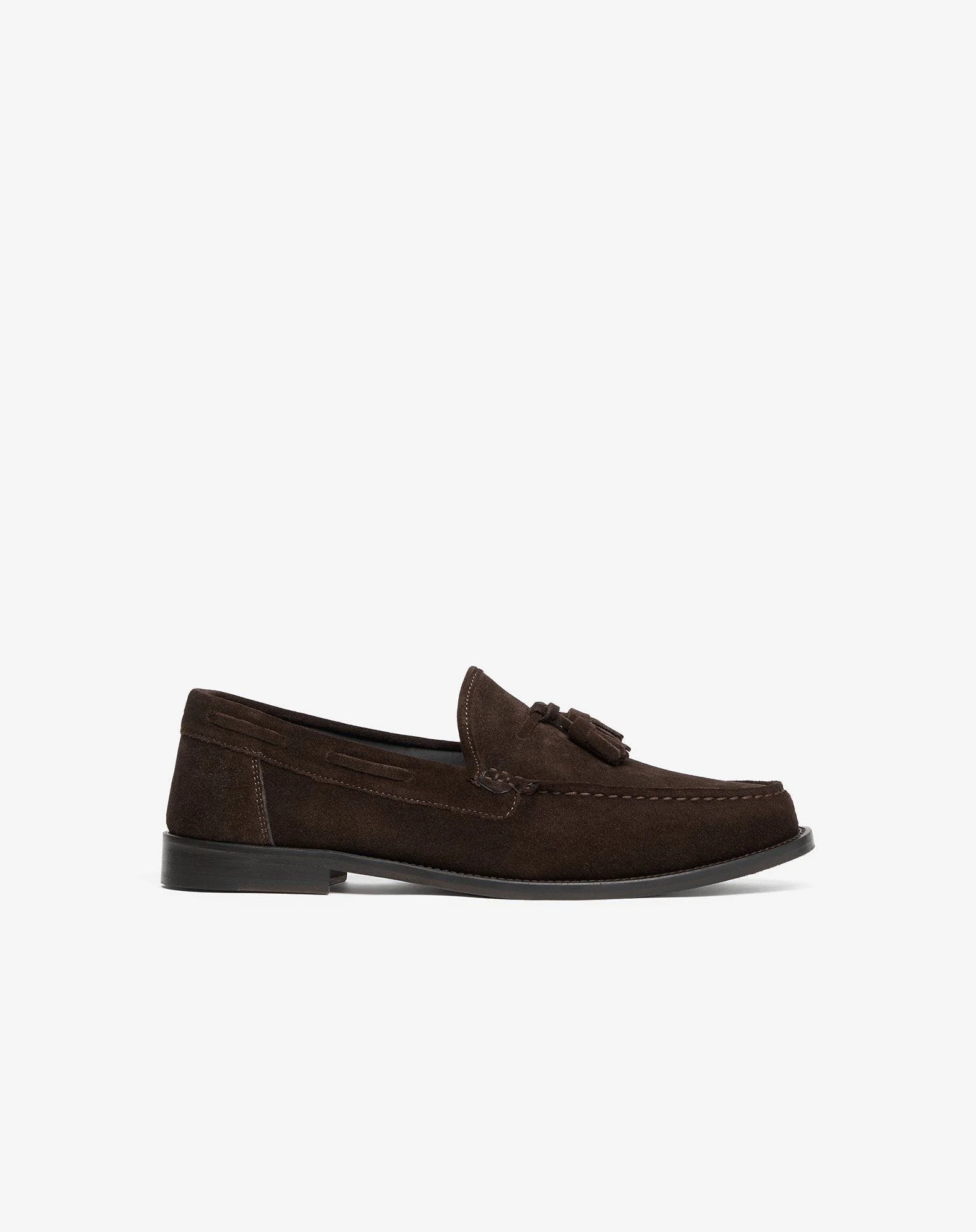 Loafers with brown suede tassels - 1