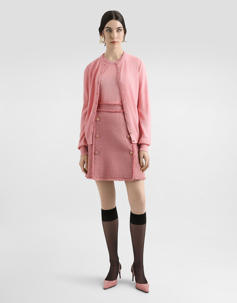Dolce & Gabbana Cashmere cardigan with inside-out seams outlook