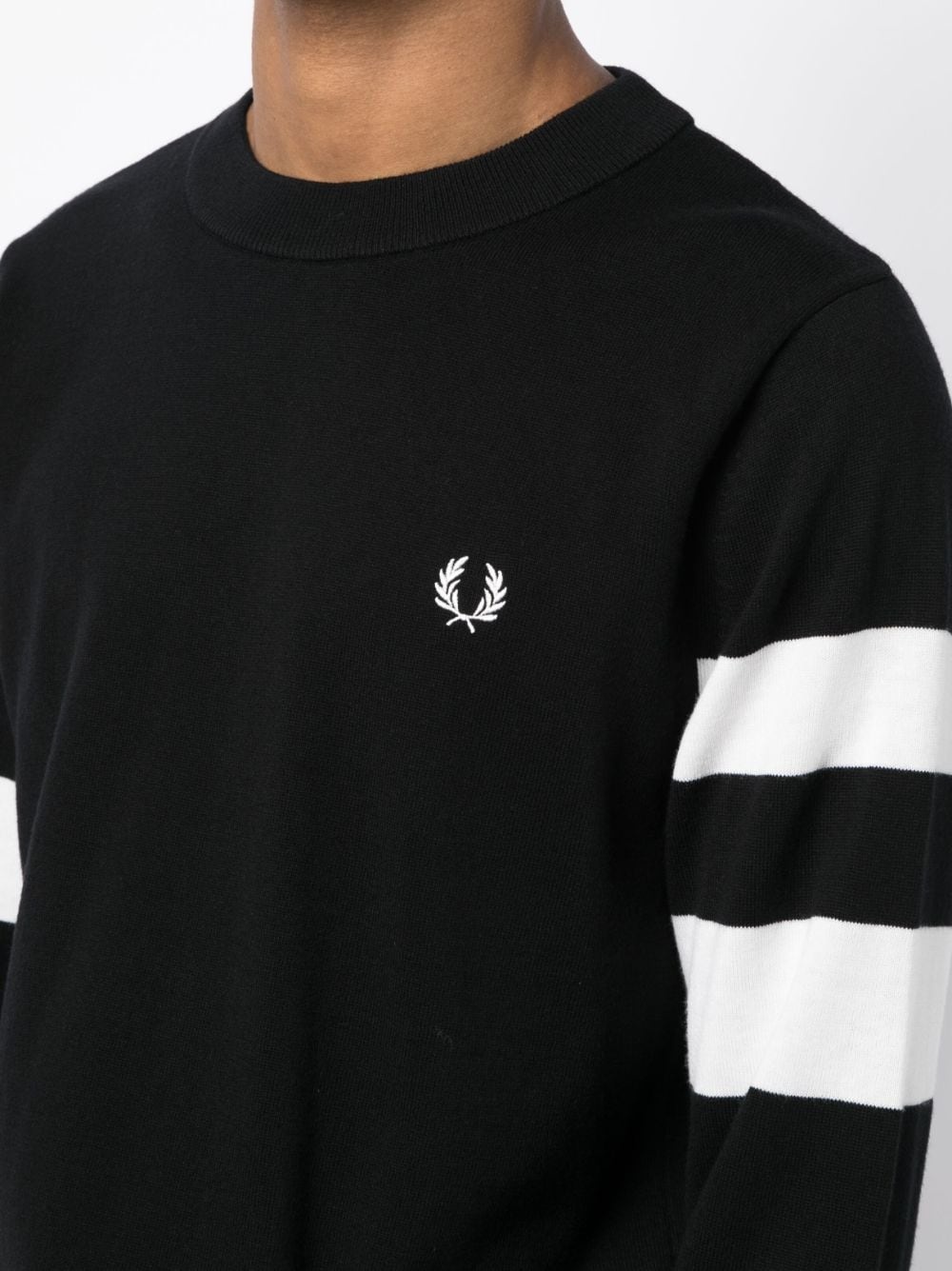 Ringer-embroidered cotton sweatshirt - 5