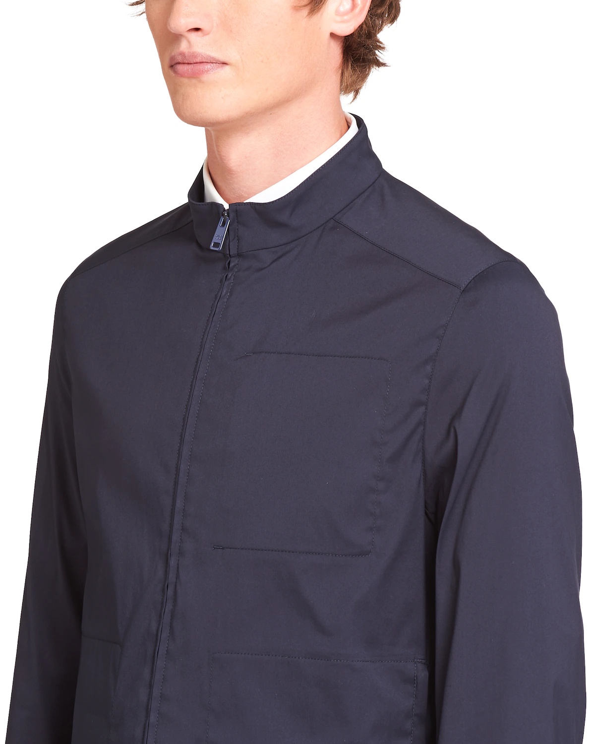 Stretch cotton blouson jacket - 5