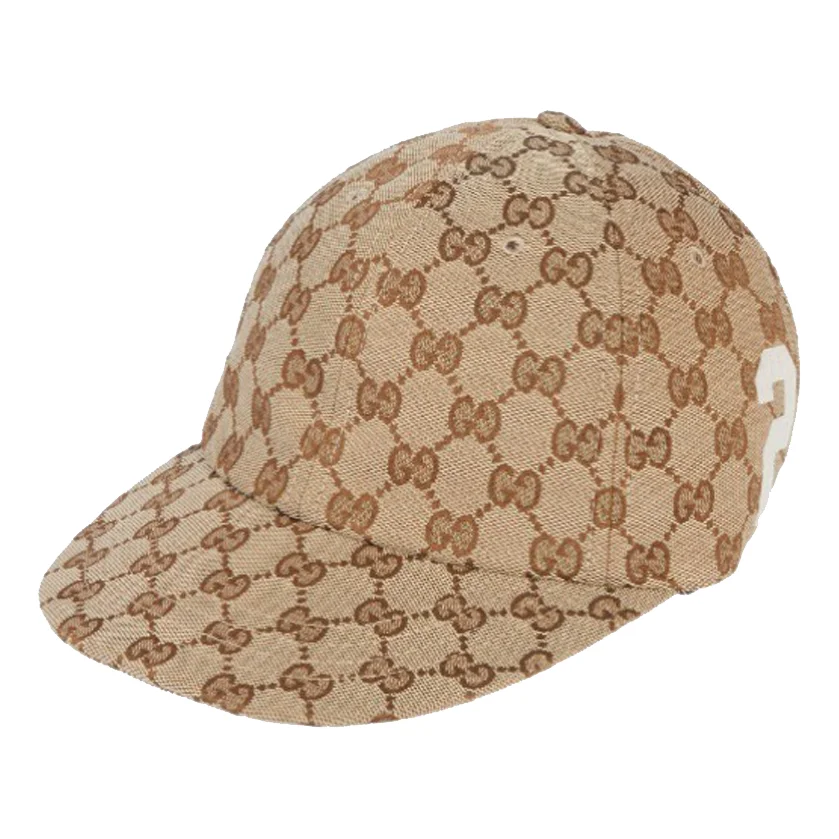 (WMNS) Gucci GG Cotton Canvas Baseball Cap 'Beige Ebony' 751400-4HA0L-9777 - 1