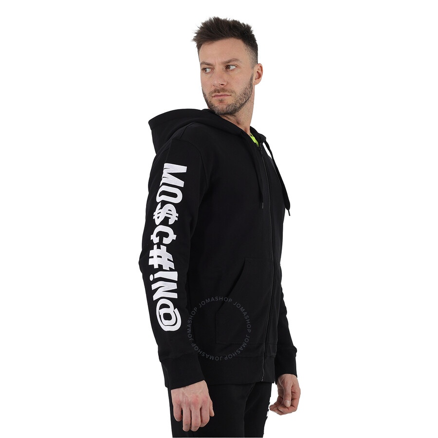 Moschino Symbols Logo Cotton Hooded Sweatshirt - 2