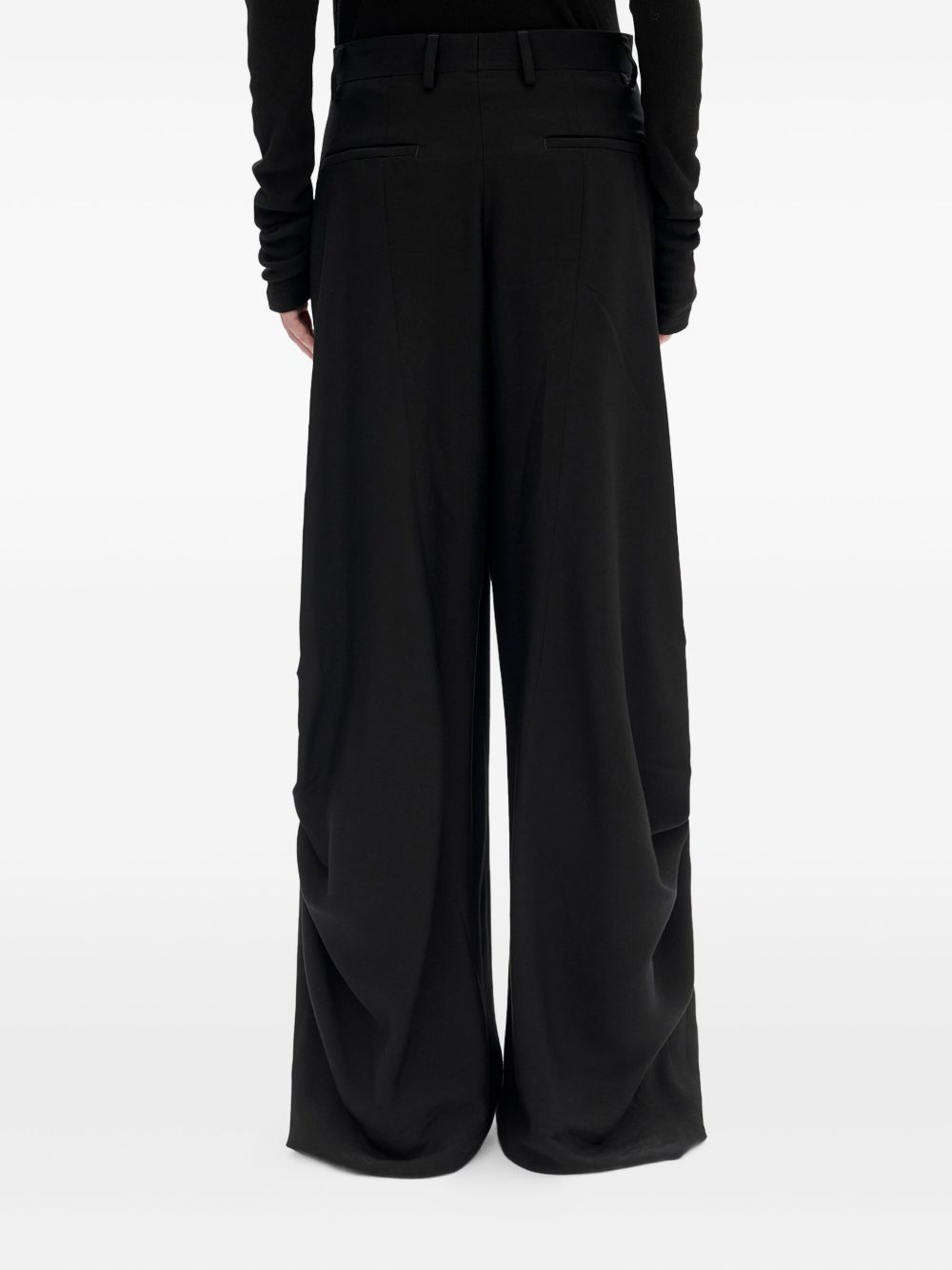 draped-detail pants - 4