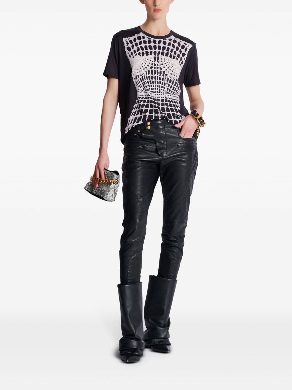 trompe l'oeil-print T-shirt - 2