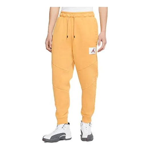 Air Jordan Flight MENS Casual Fleeced Sports Pants Yellow CK6471-217 - 1