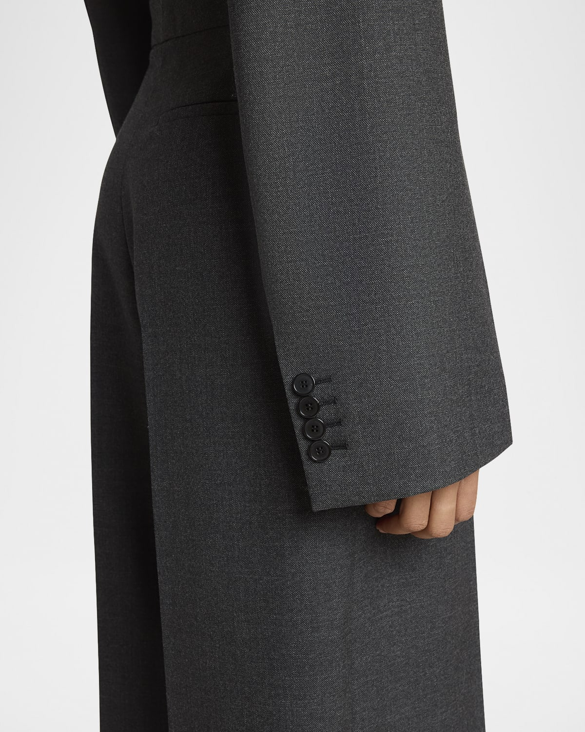 Tuxedo Wool Jumpsuit - 5