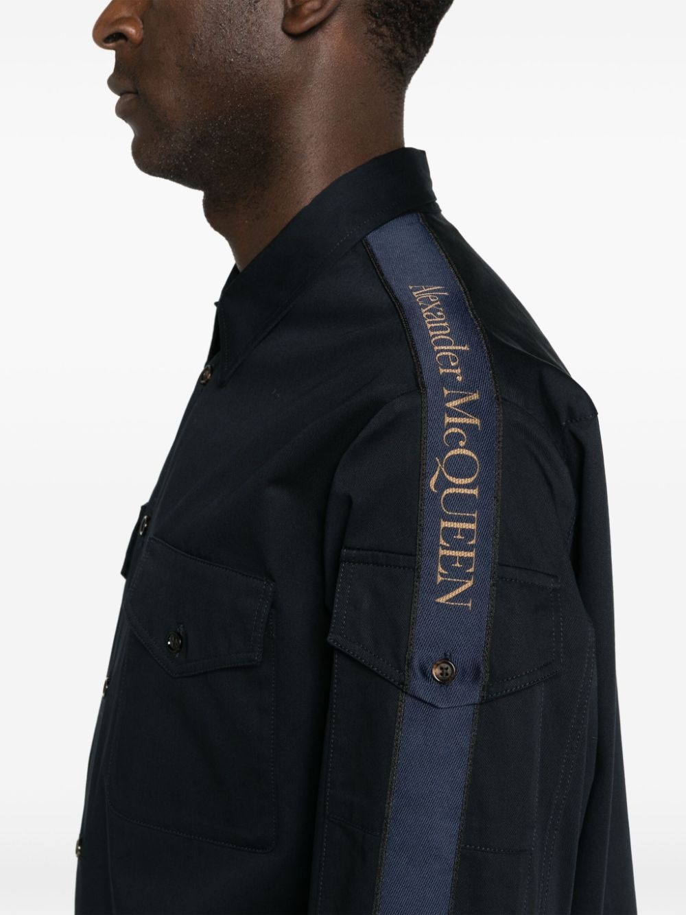 Alexander McQueen Midnight blue oxford shirt