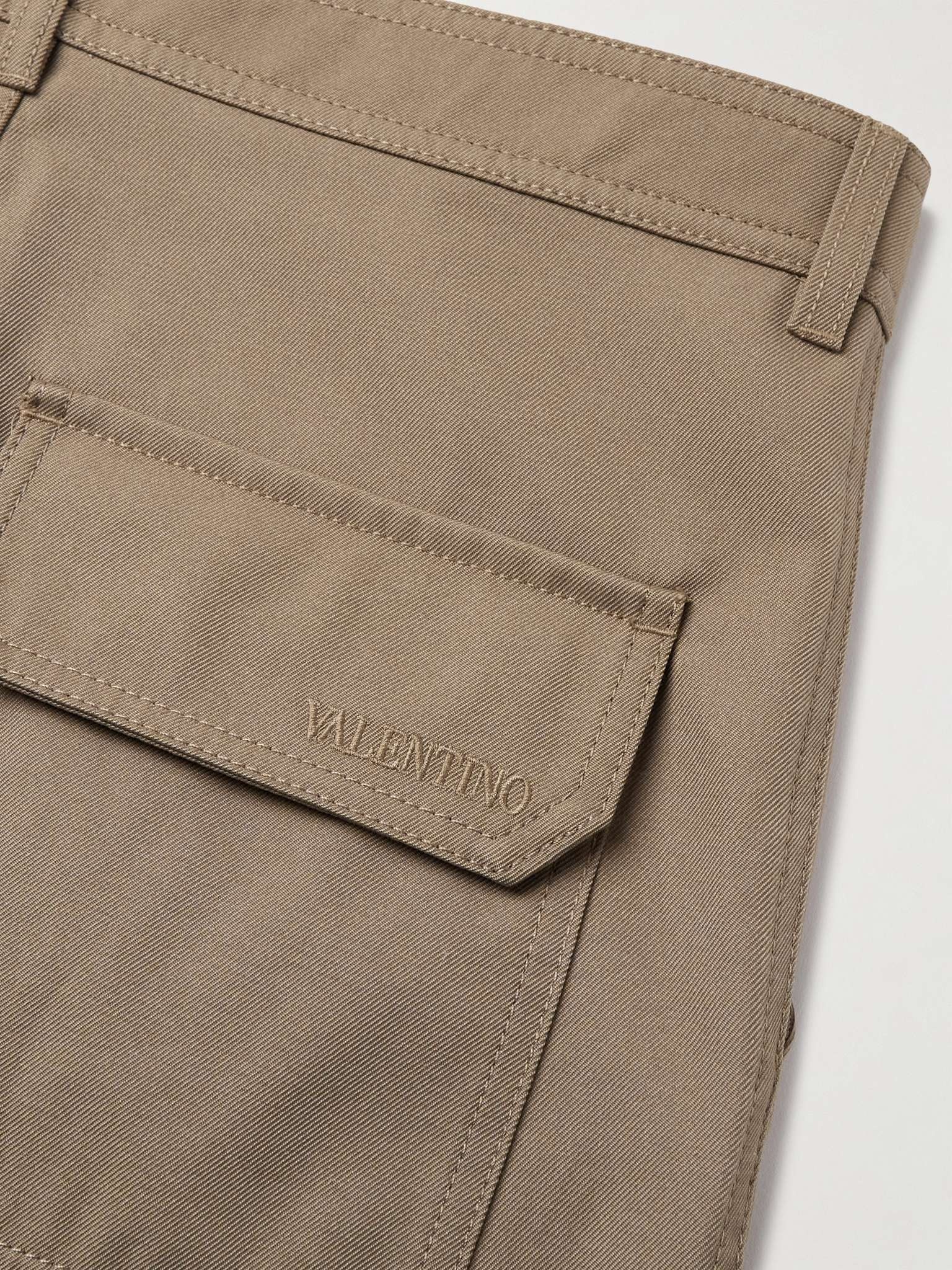 Straight-Leg Twill Cargo Trousers - 5