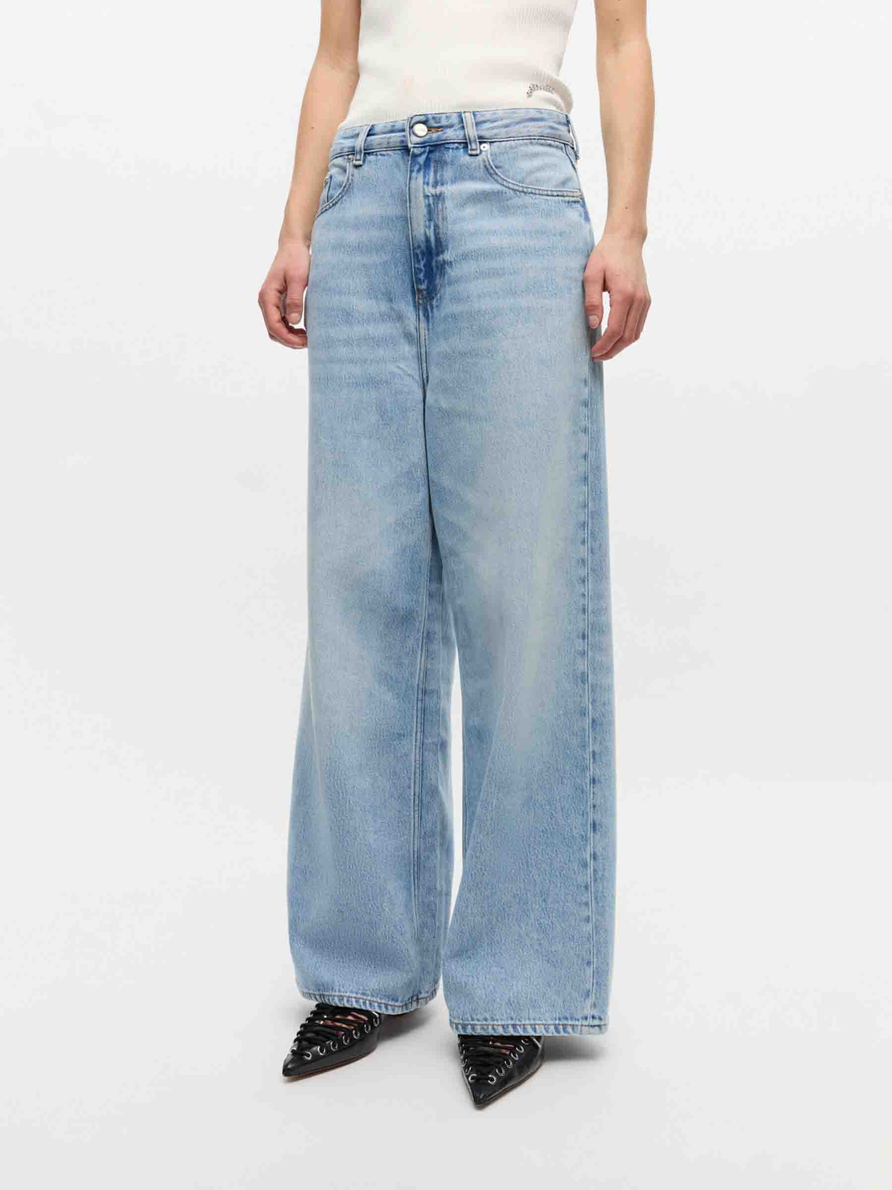 GANNI LIGHT BLUE BAGGY JEANS | santaeulalia | REVERSIBLE