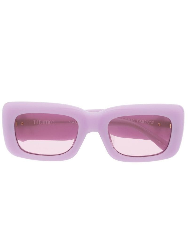 mini Marfa rectangular-frame sunglasses - 1
