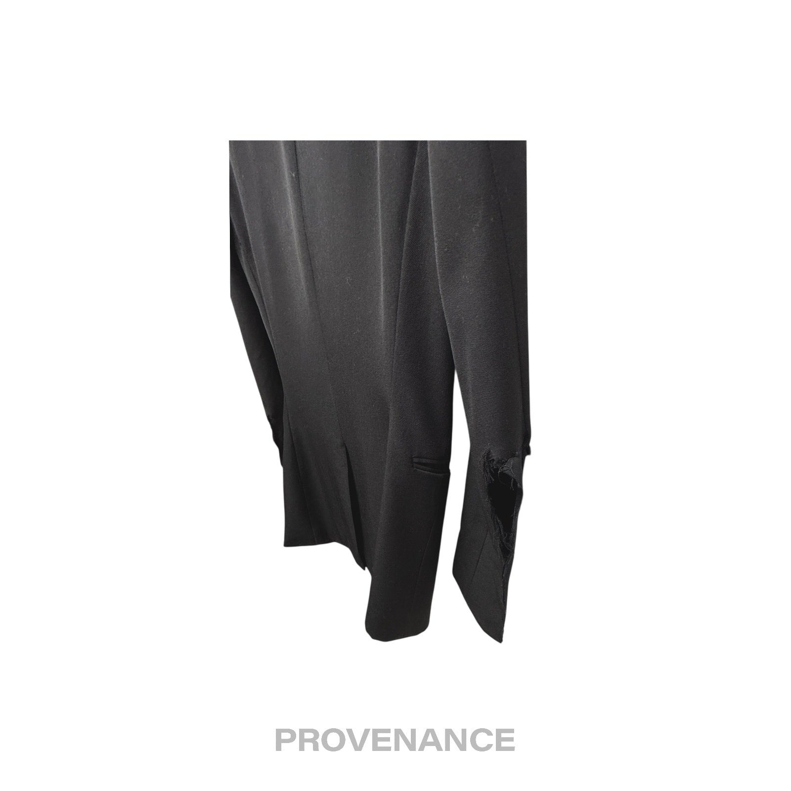 Saint Laurent Paris SLP Destroyed Tuxedo Dinner Jacket 44 - 12