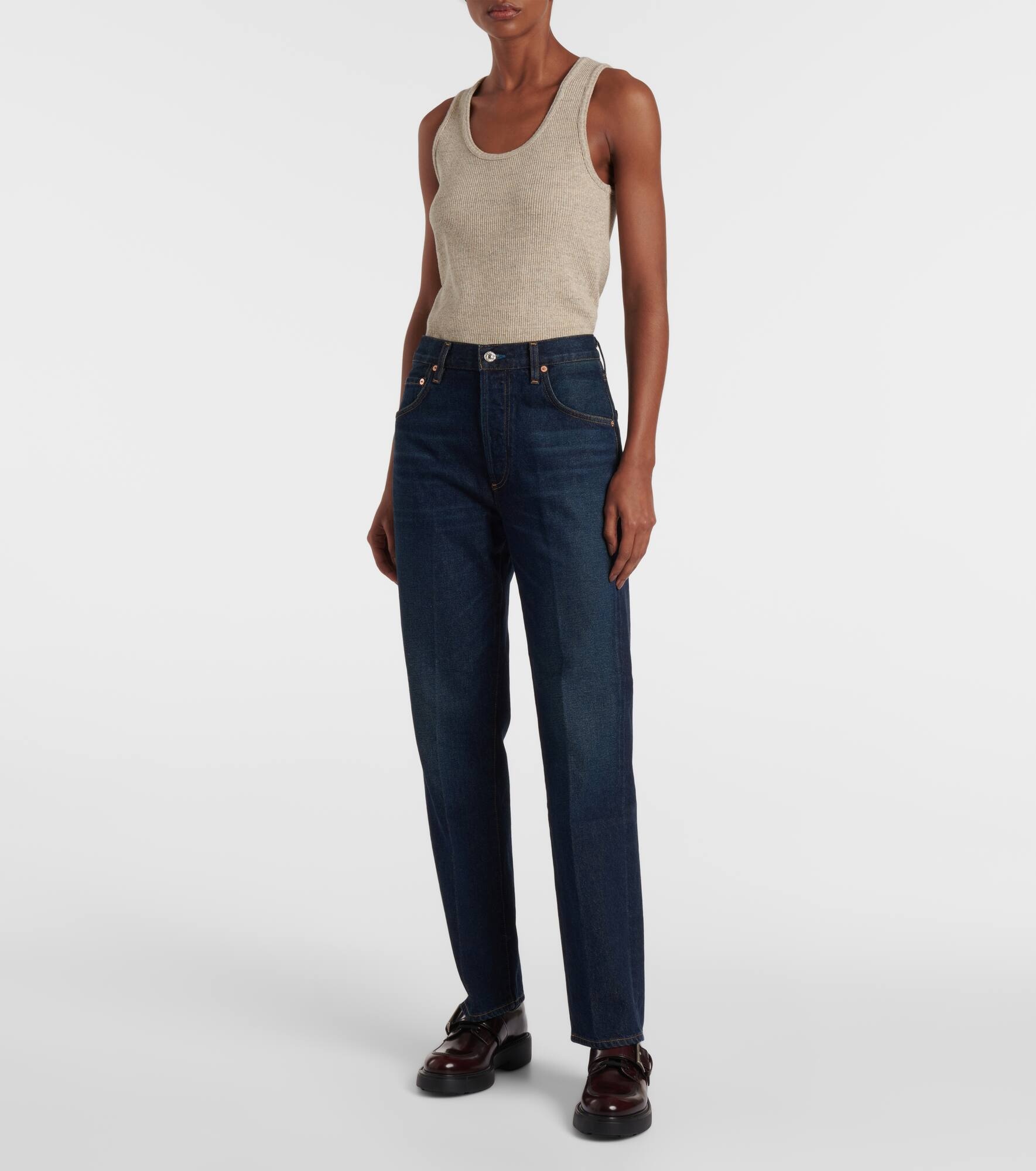 Baretta high-rise straight jeans - 6