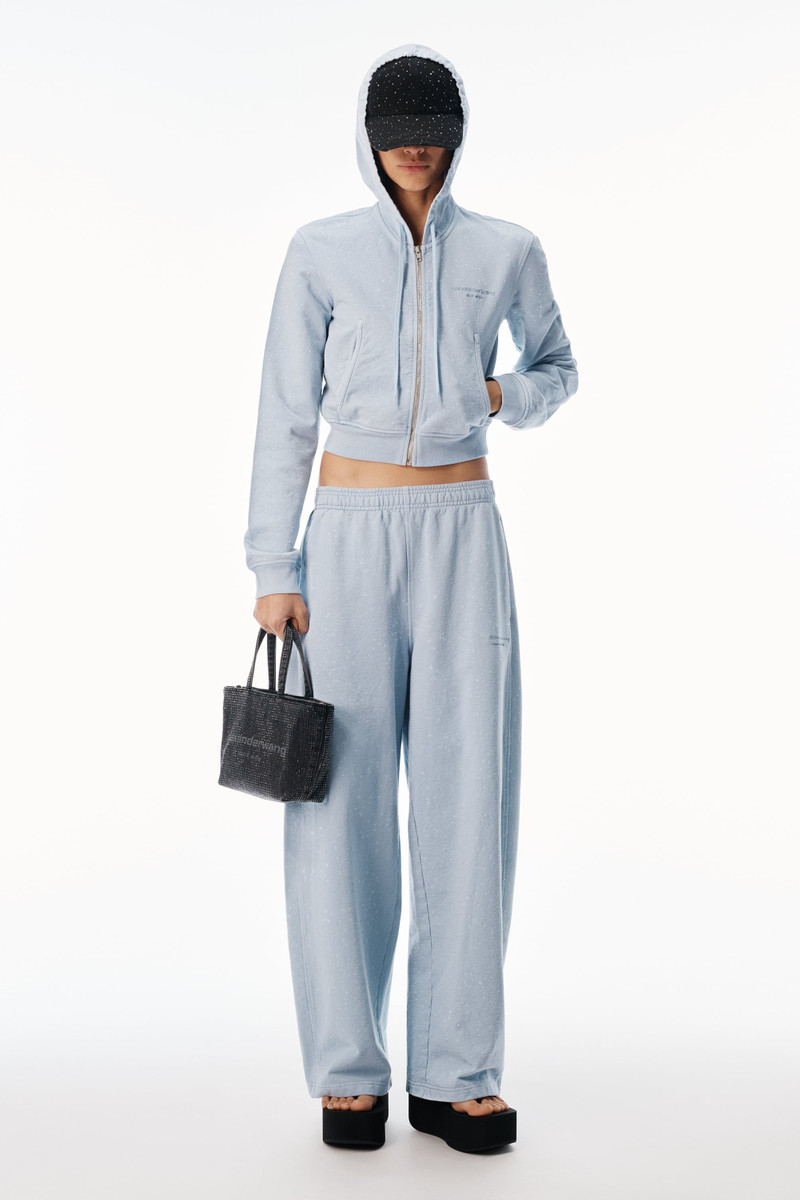 Alexander Wang CRYSTAL MID-RISE RELAXED SWEATPANT outlook