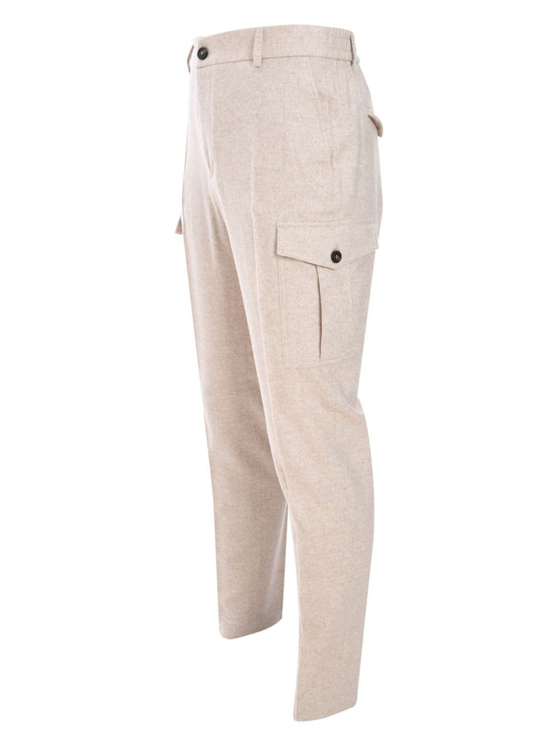 mélange cargo trousers 3