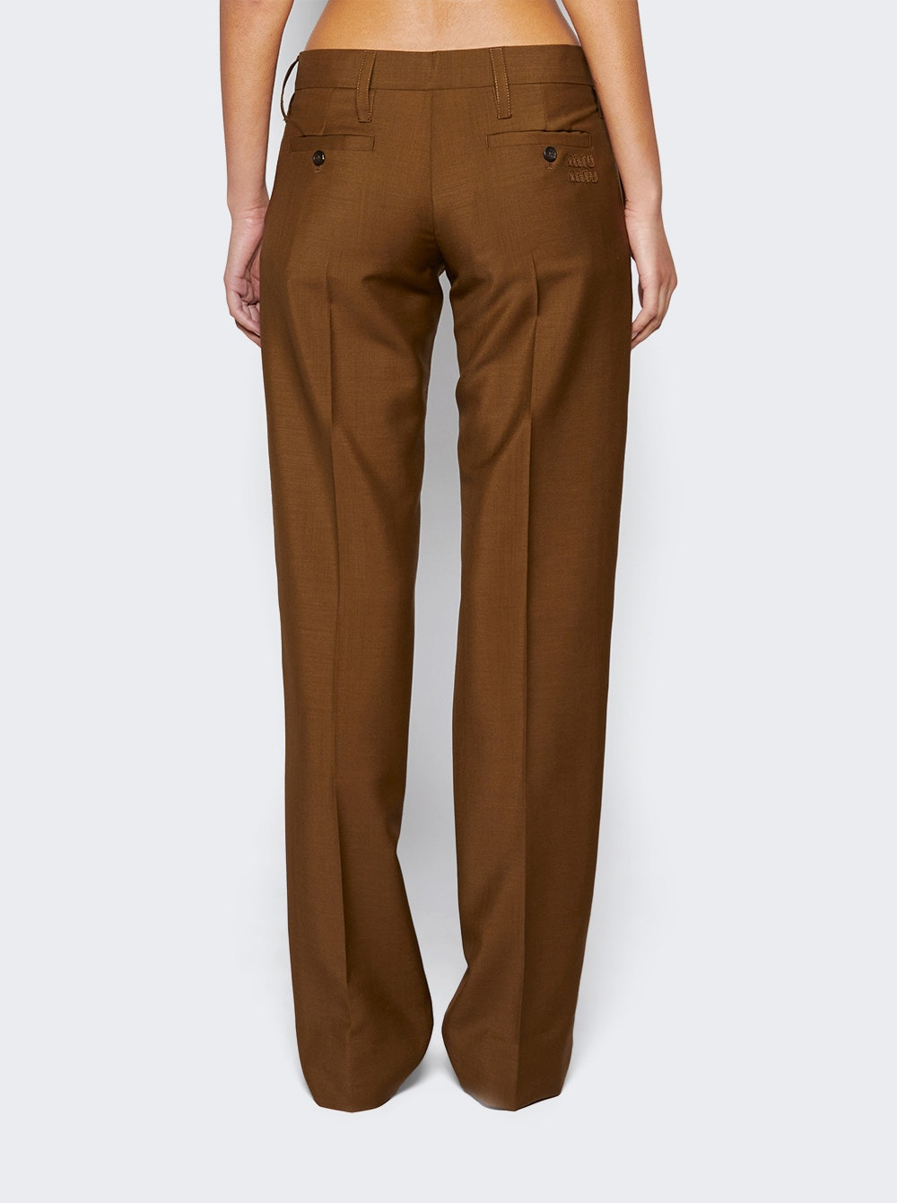 Mohair Trousers Brown - 5