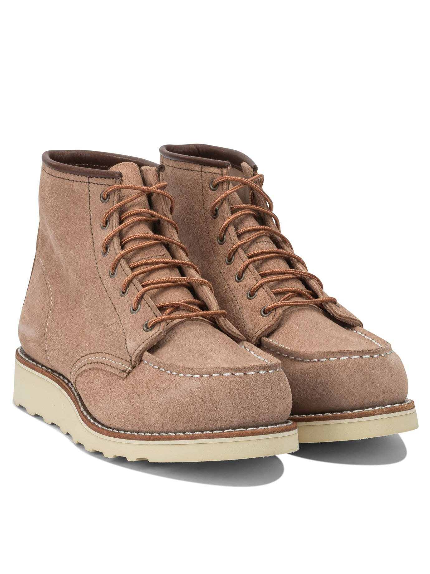 Red Wing Shoes - Red Wing Shoes "6'' Moc Toe 3319 Dusty Rose Abilene" Lace-up Ankle Boots - 2