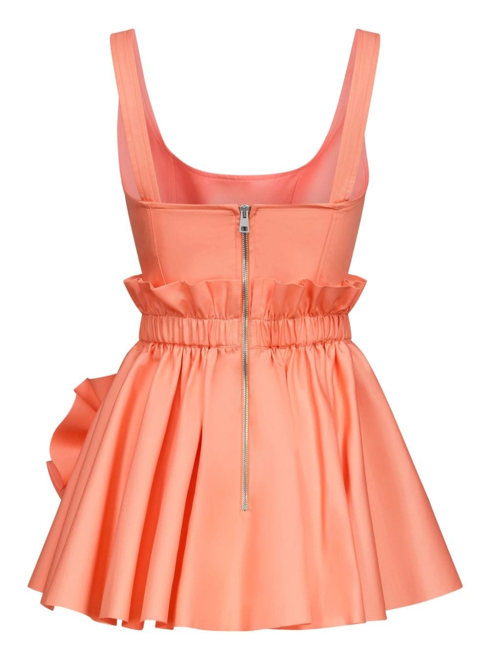 ruffled flower-appliquÃ© mini dress - 4