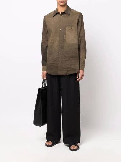 Ziggy Chen wide-leg linen trousers outlook