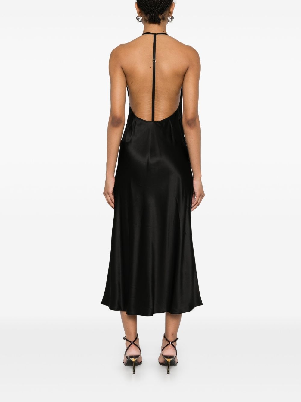 satin maxi slip dress - 4