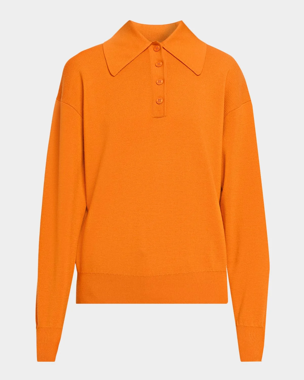 Claudia Tangerine Knit Polo - 1