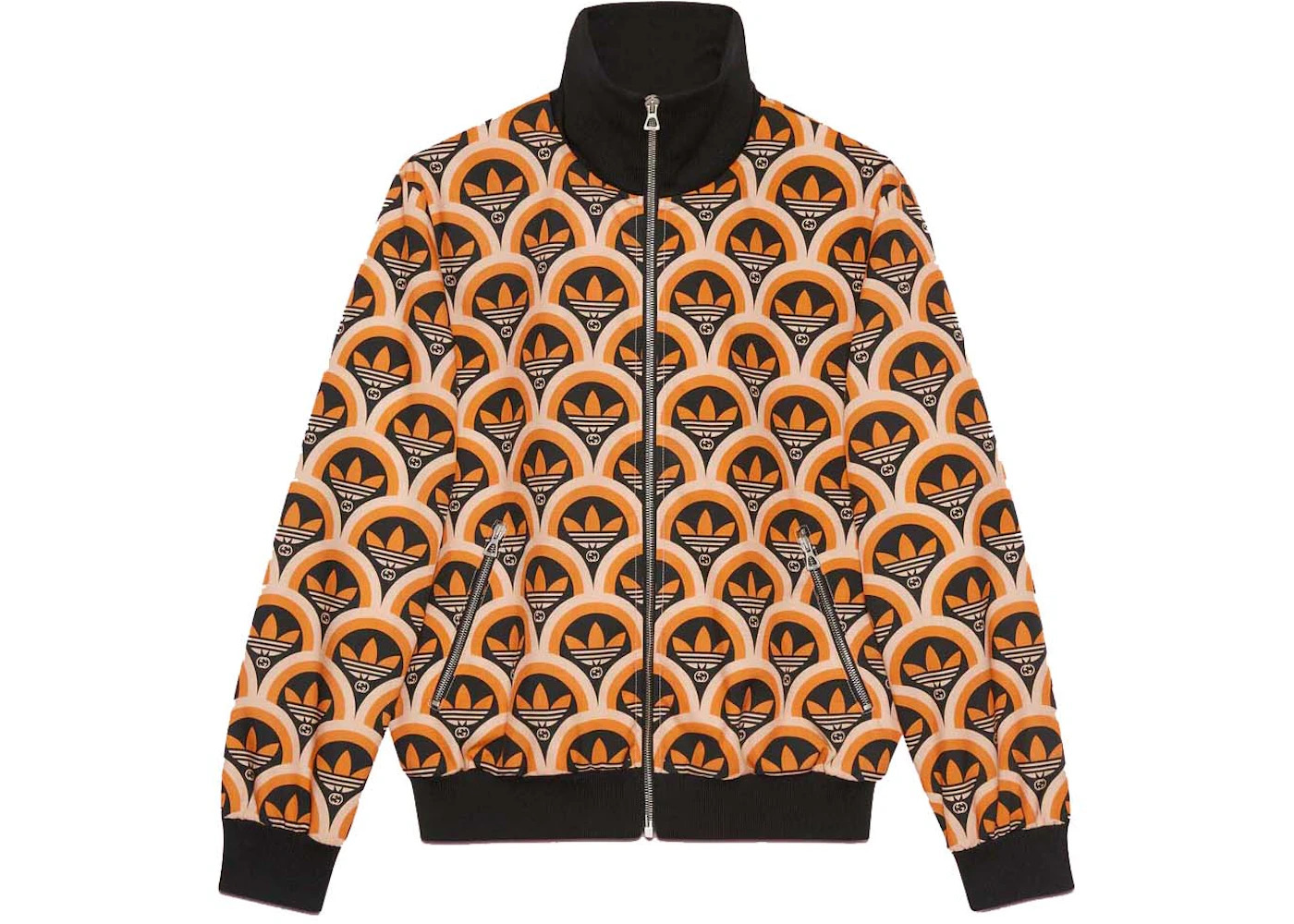 Gucci x adidas Trefoil Print Jacket Orange/Black - 1