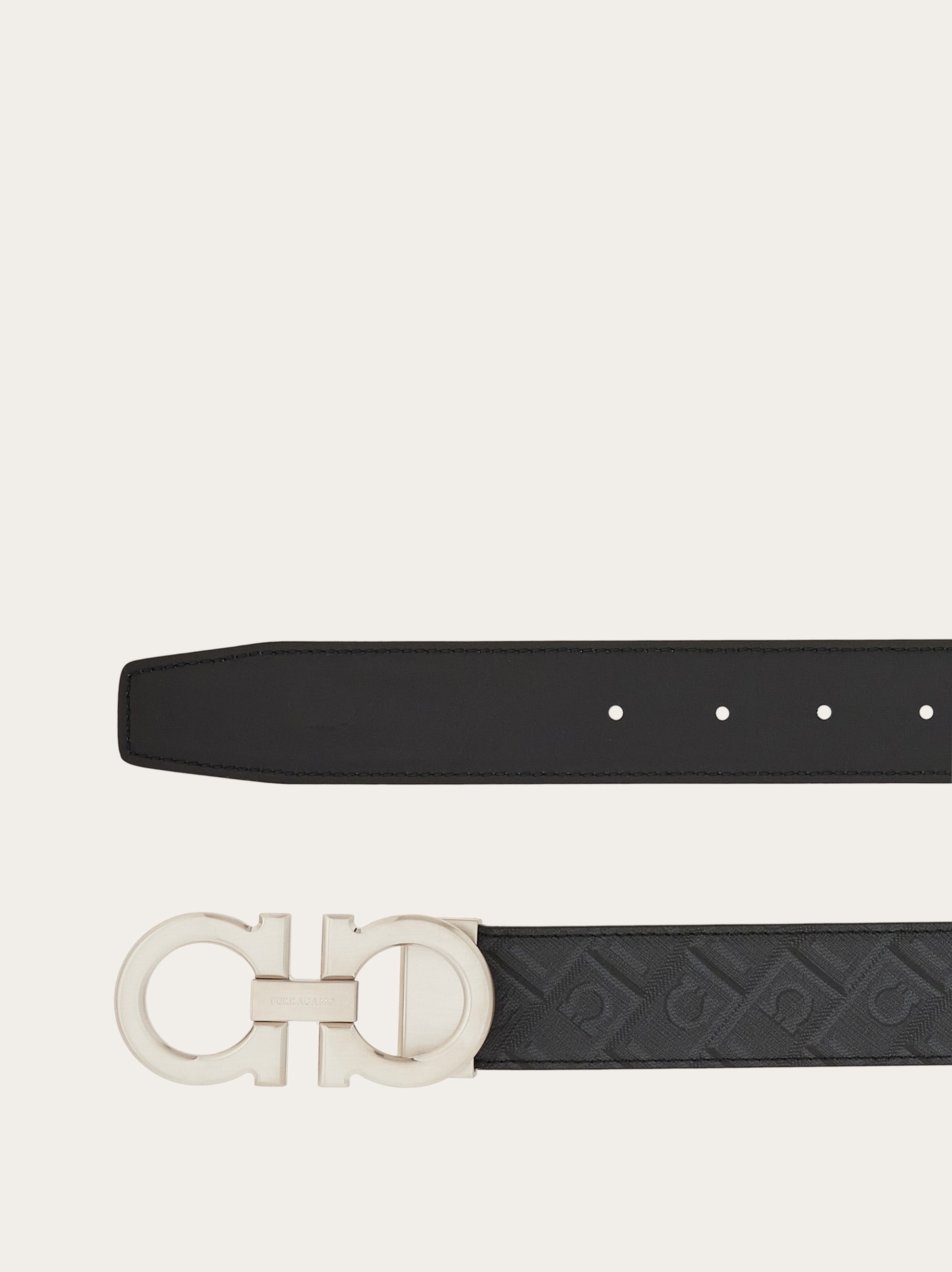 Reversible and adjustable Gancini belt - 2