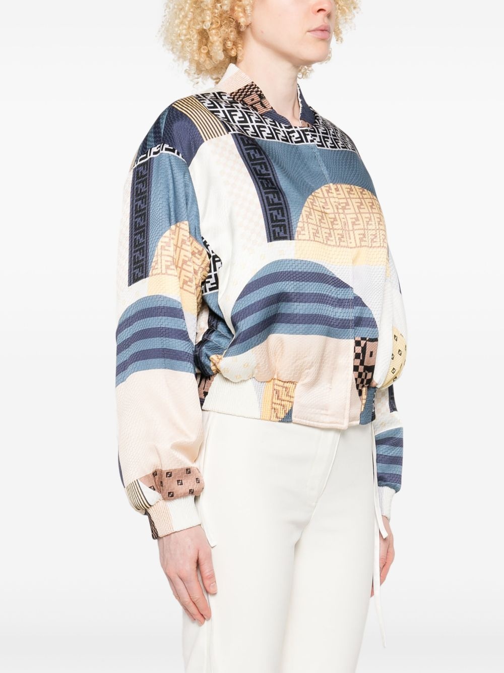 reversible cropped bomber jacket - 3