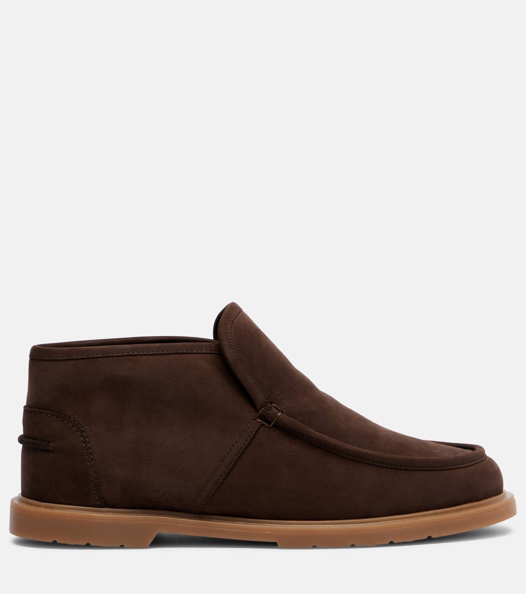 Shearling-lined suede ankle boots - 4