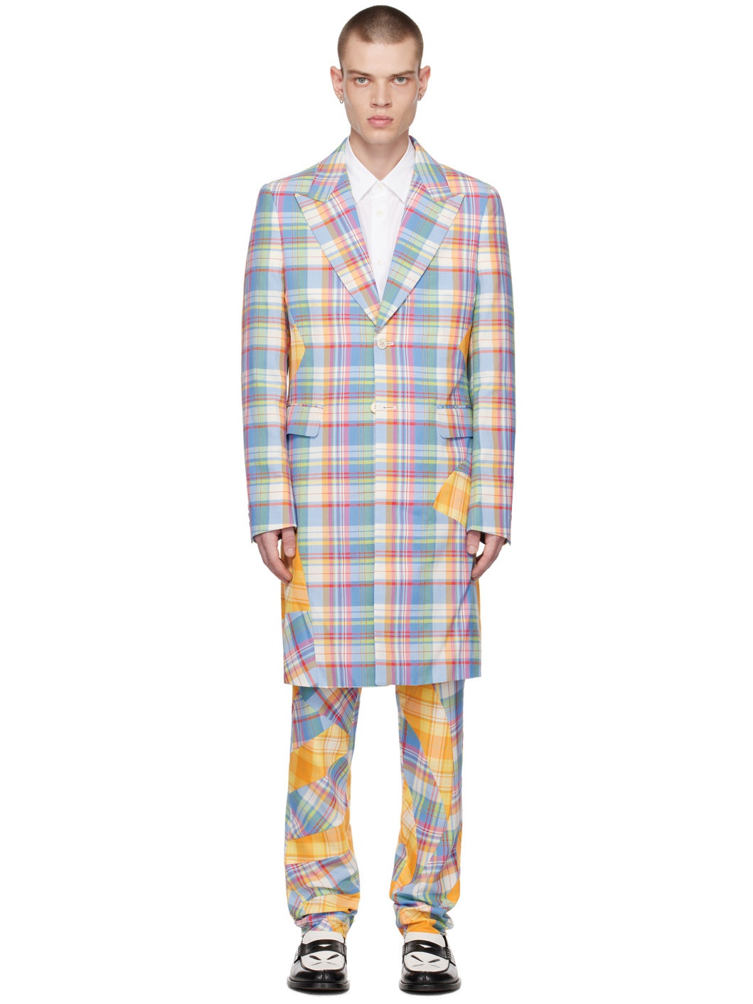 Multicolor Check Coat - 1