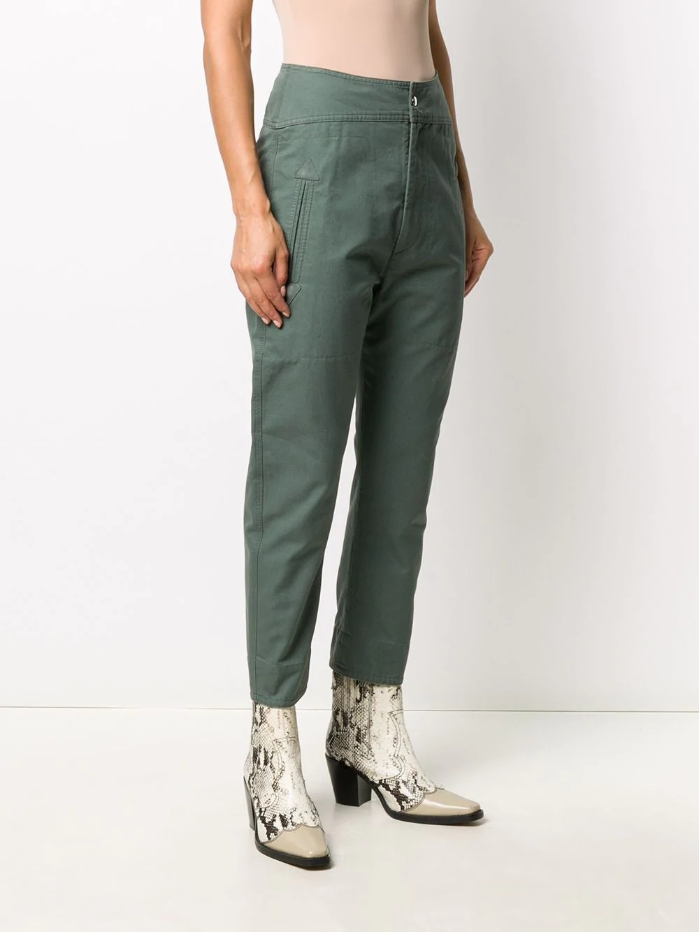 high-rise cropped trousers  - 3